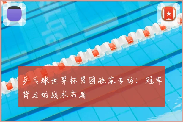 乒乓球世界杯男团独家专访：冠军背后的战术布局